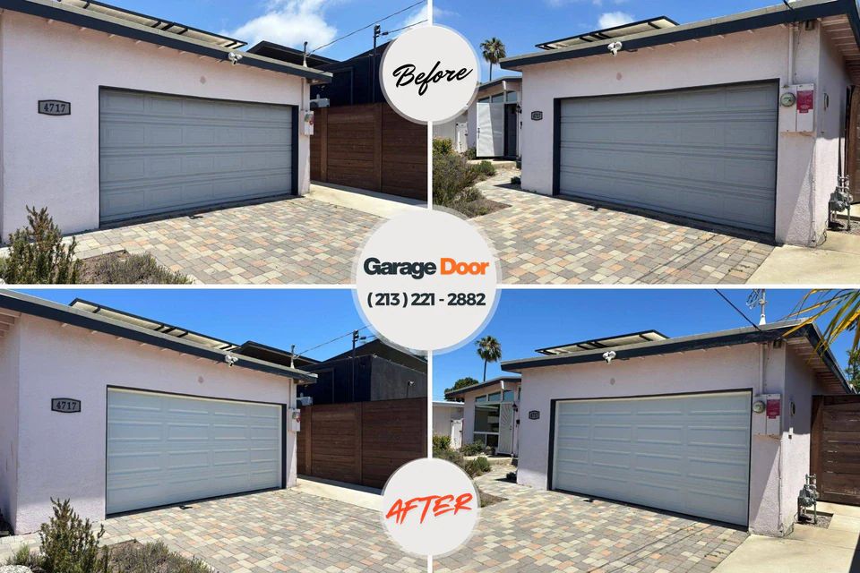 Before and after: garage door repair Hartsdale, NY